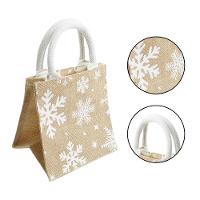Bolsa Com Alça Natalina Floco De Neve Cru - 30cm - 1