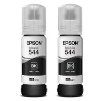 Kit 2 Tintas Epson Original 544 T544 2 Preto L-3110 L-3150 L-3250 - 1