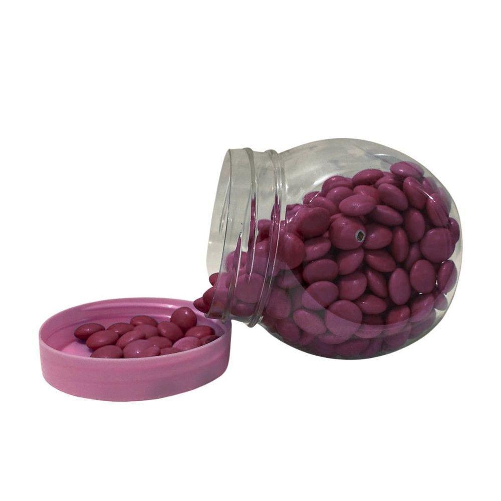 Pote Mini Baleiro De Plástico Transparente Com Tampa 6 X 5,5 Cm Cor Azul - 7