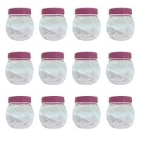 Pote Mini Baleiro De Plástico Transparente Com Tampa 6 X 5,5 Cm Cor Azul - 6