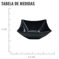 Mini Gourmet Quadrado 90 Ml - 7,5cm X 3cm Cor Transparente - 6