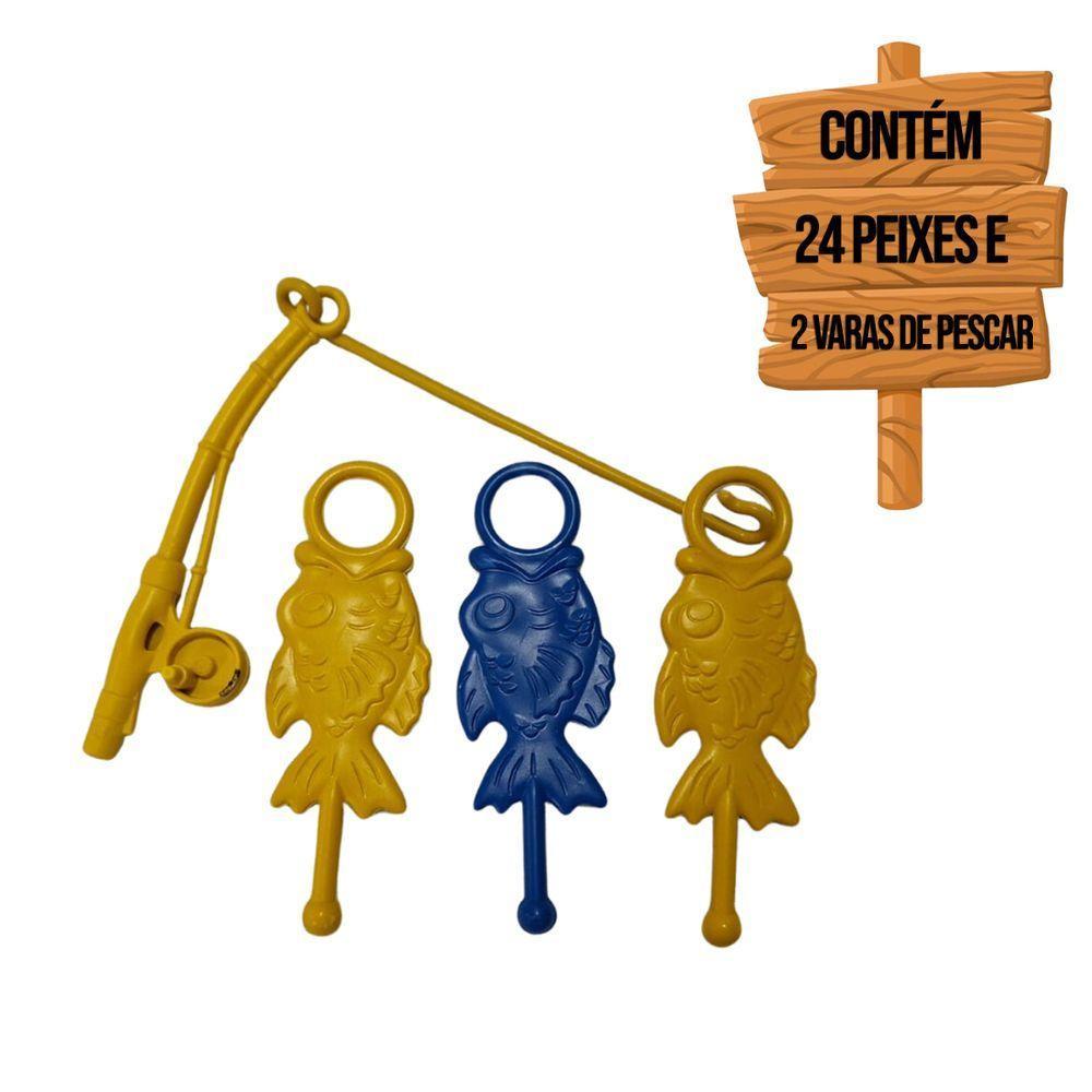 Peixe De Plástico Pescaria - 24 Unidades - 3