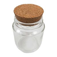 Pote Para Bolo De Vidro Com Rolha - 200ml - 2