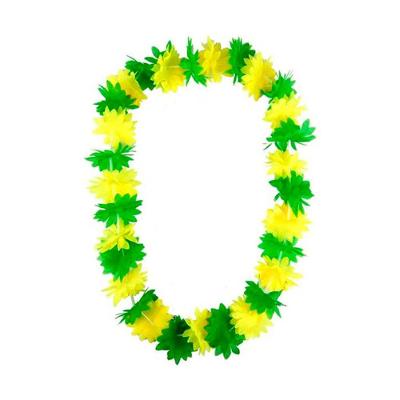 Colar Havaiano Verde E Amarelo - 50cm