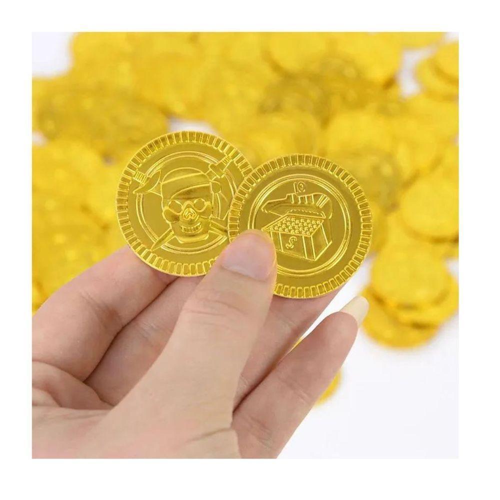 Moedas De Ouro Pirata Cosplay - 24 Unidades - 8