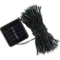 Pisca Cordão Lâmpadas Luzes Solar Leds Amarela De Natal 10m - 1