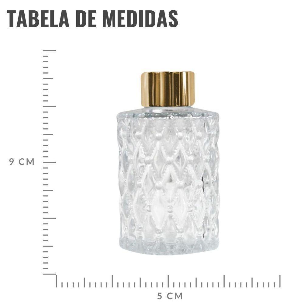 Frasco De Vidro Bico De Jaca Difusor Cilindro Com 5 Varetas - 70 Ml - 3