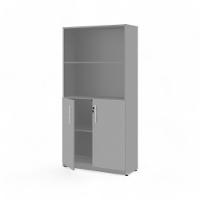 Armário Estante Com Prateleiras Light Cinza - 2