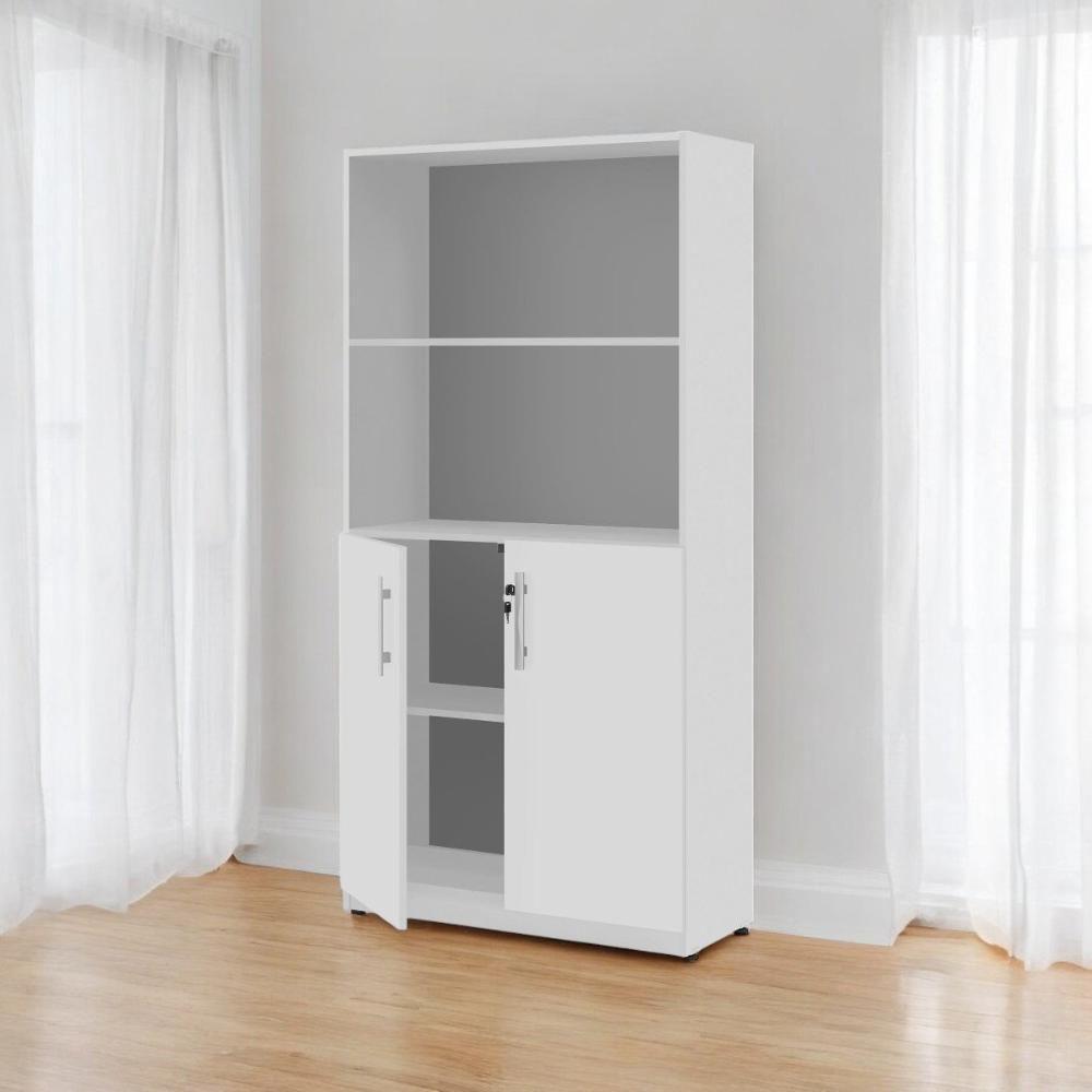 Armário Estante Com Prateleiras Light Branco - 1