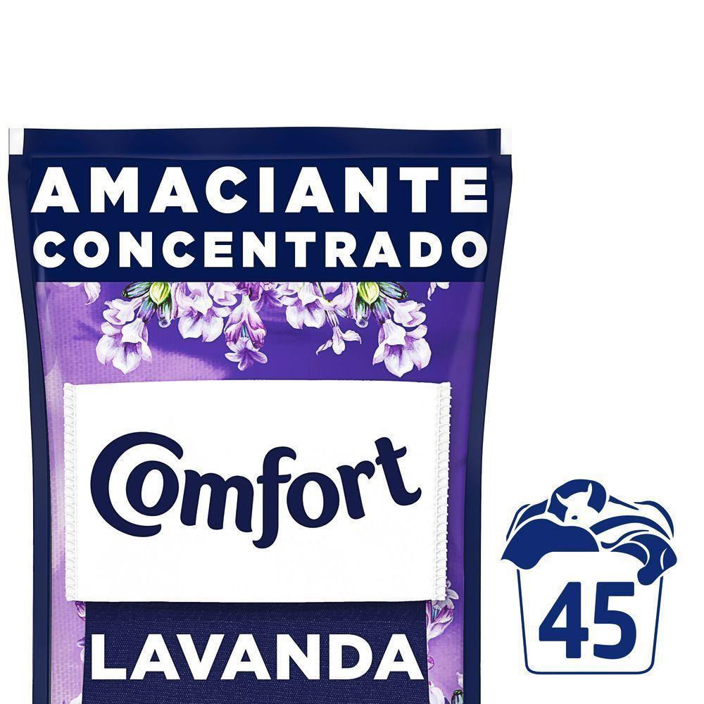 Amaciante De Roupas Comfort Concentrado Lavanda Refil 900ml - 2