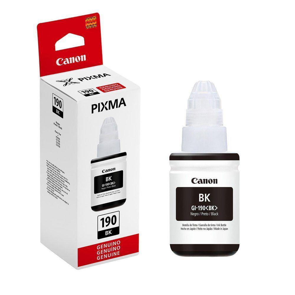Refil Tinta Impressora Canon G190 Gi190 Preto Black Gi-190 135ml - 1