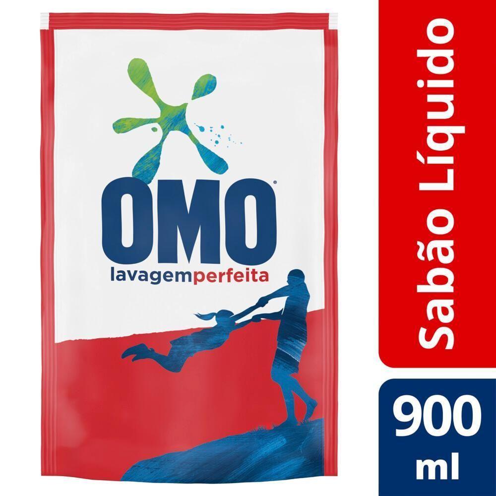 Lava Roupa Omo Sabão Líquido Refil Lavagem Perfeita 900ml - 3