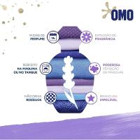 Lava Roupa Omo Sabão Líquido Refil Lavagem Perfeita Lavanda 900ml