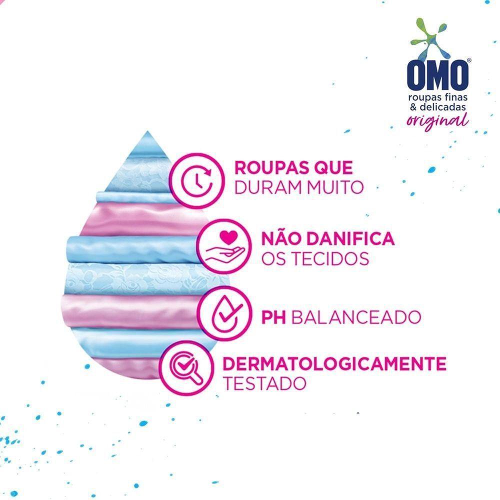 Lava Roupas Omo Para Roupas Finas E Delicadas Original - Sabão Liquido 900ml - 4