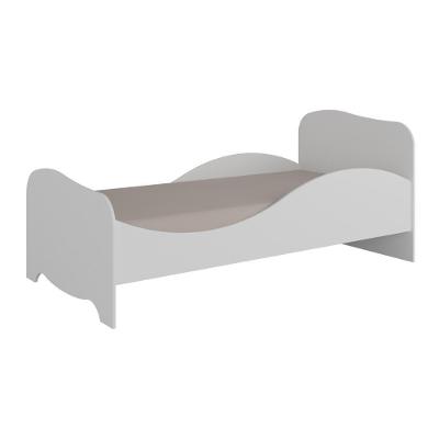 Mini Cama Infantil Uli Peroba Branco Mdf C- Proteção Lateral Branco