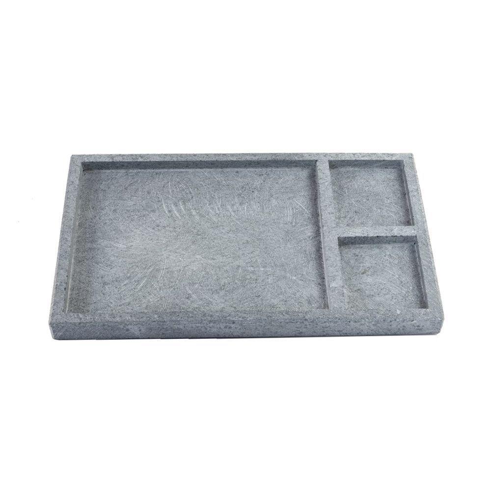 Tábua Pedra Sabão Borda Pé Divisórias Para Servir G 30x20cm - 1