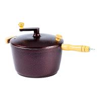 Pipoqueira Alumínio Cereja Pipoca Doce Salgada 5100ml 24cm - 1