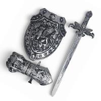 2 Kits Medieval Espada Manopla Escudo Grifo Infantil Jr0955 - 5