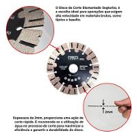 Disco Diamantado Segmentado 115mm Segturbo P/ Concreto Elite