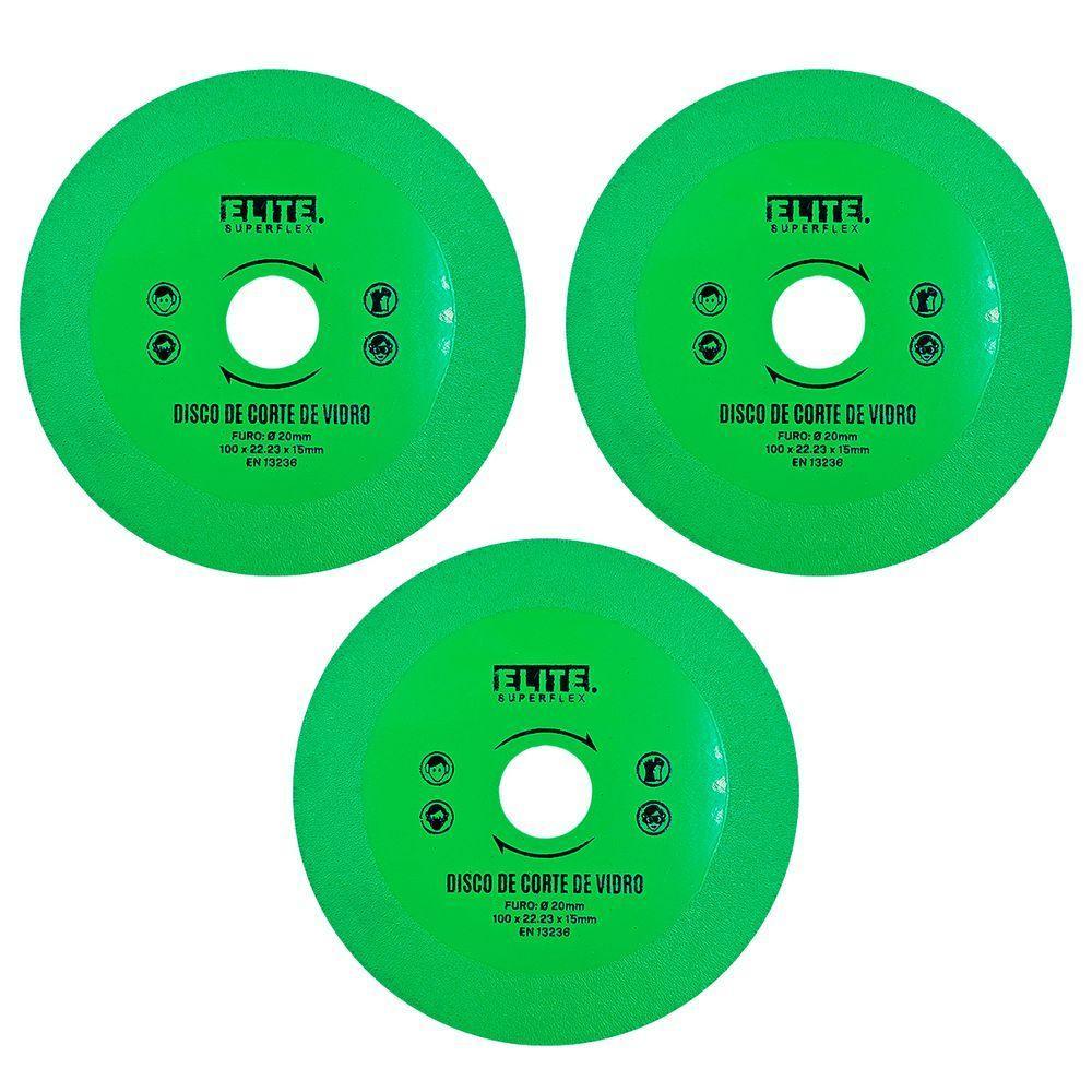 Disco Para Cortar Vidro Piso Espelho Porcelanato 110mm Elite - 3