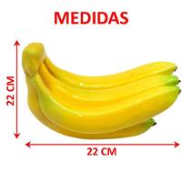 Kit 3 Maço Com 5 Bananas Em Isopor Artificial Enfeite Fruta - 3