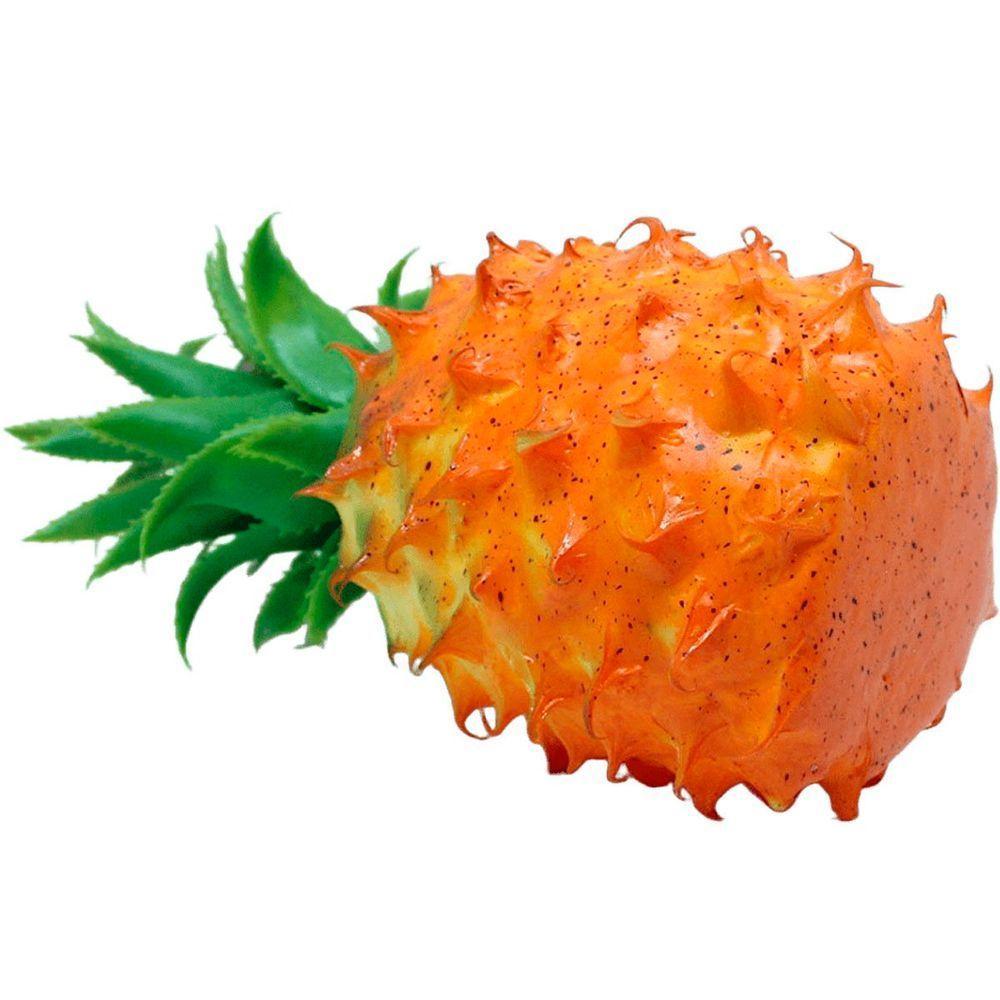Kit 4 Abacaxi Tropical Isopor Enfeite Fruta Artificial 23cm - 3
