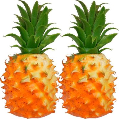 Kit 4 Abacaxi Tropical Isopor Enfeite Fruta Artificial 23cm