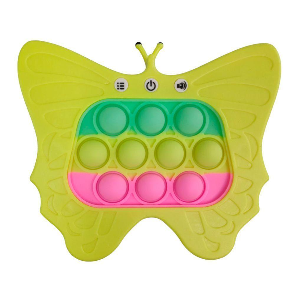 Pop It Mini Game Interativo Borboleta 4 Modos Som Luzes Jogo Anti Estresse Fidget Sensorial Portatil Ansiedade - 1