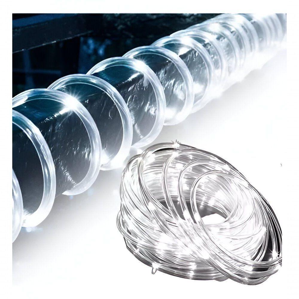Mangueira De Pisca Led Luzes Fria 8 Funções Branco 10m 220v - 4