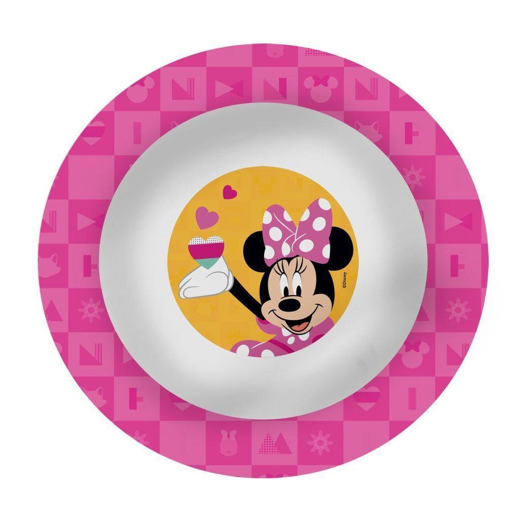 Kit Refeição Infantil Minnie Disney 6 Peças Prato, Tigela, Copo E Talheres - Tuut - 5