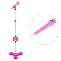 Microfone Karaoke Com Pedestal Use No Celular Cantar Criança Musica Menina - 2