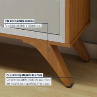 Buffet Piazza 3 Portas 3 Gavetas Mavaular Off White Naturalle - 8