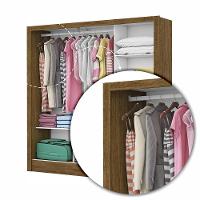 Guarda Roupa Roupeiro Dubai 3 Portas De Correr 3 Gavetas Carioca Cinamomo - 6