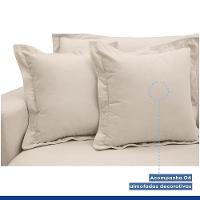 Sofá Cama Retrátil E Reclinável Arizona Boucle Bege 2,20m - 9