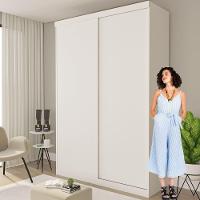 Guarda Roupa 2 Portas De Correr 2 Gavetas Kiara Minastex Branco - 9