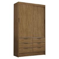 Guarda Roupa Roupeiro Sevilha 2 Portas De Correr 6 Gavetas Carioca Cinamomo - 1