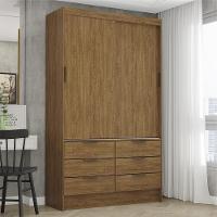 Guarda Roupa Roupeiro Sevilha 2 Portas De Correr 6 Gavetas Carioca Cinamomo - 2