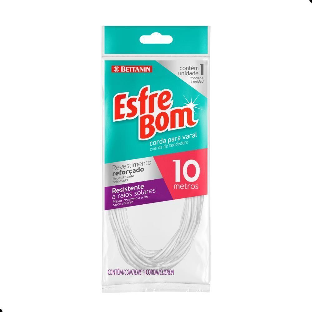 Kit Lavanderia Esfrebom Limpa Máquinas + Prendedor + Varal - 5