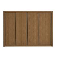 Guarda Roupa 4 Portas De Correr 4 Gavetas Nápoli Minastex Freijó