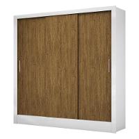 Guarda Roupa Roupeiro Dubai 3 Portas De Correr 3 Gavetas Carioca Branco Cinamomo - 1