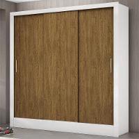 Guarda Roupa Roupeiro Dubai 3 Portas De Correr 3 Gavetas Carioca Branco Cinamomo - 2