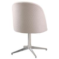 Cadeira Karine Linho Areia Com Base Giratória Em Alumínio - 9