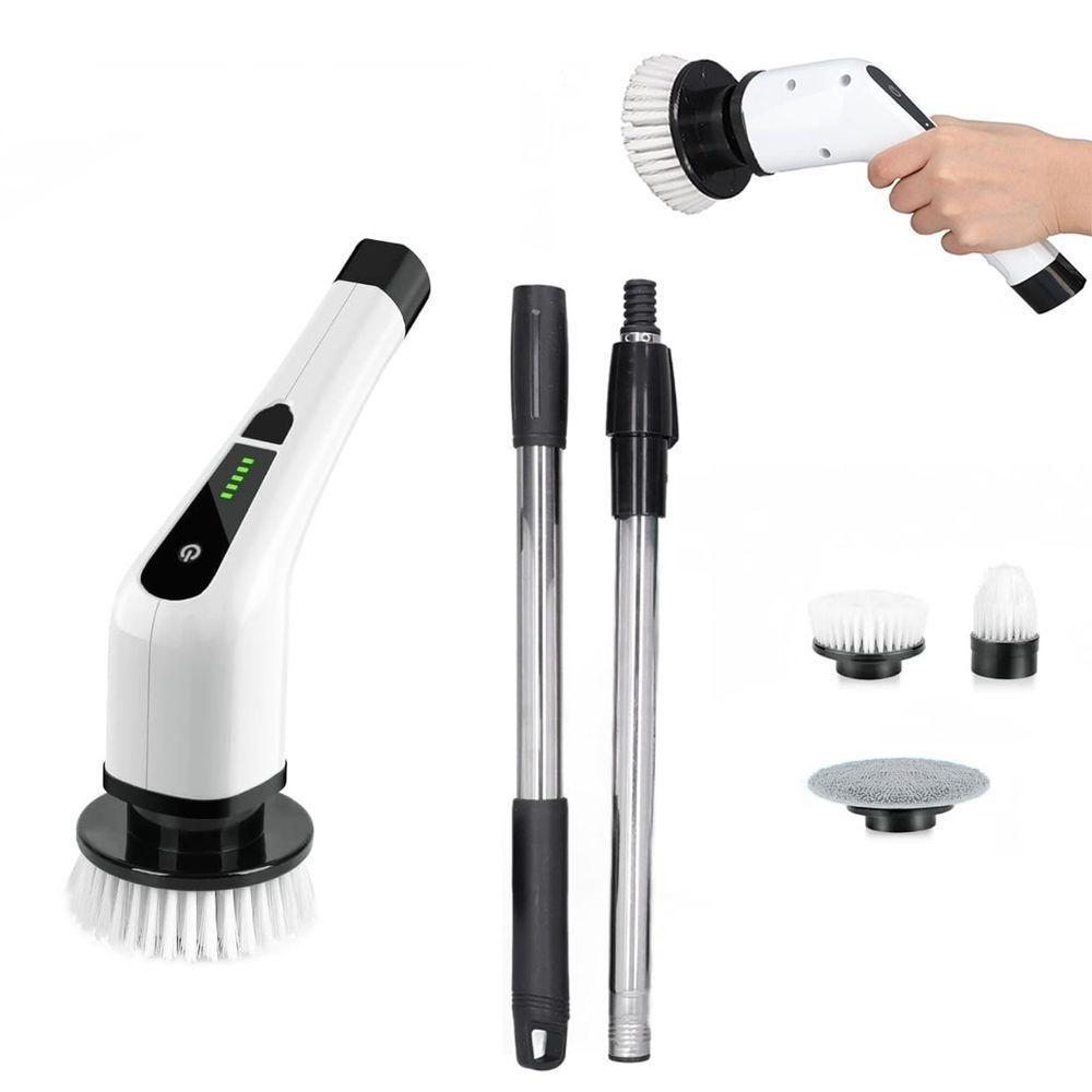 Escova De Limpeza Eletrica Sem Fio 25w Bateria Recarregavel Limpeza Esfregao Giratorio - 1