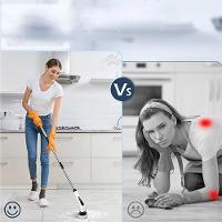 Escova De Limpeza Eletrica Sem Fio 25w Bateria Recarregavel Limpeza Esfregao Giratorio