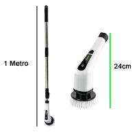 Escova De Limpeza Eletrica Sem Fio 25w Bateria Recarregavel Limpeza Esfregao Giratorio - 6