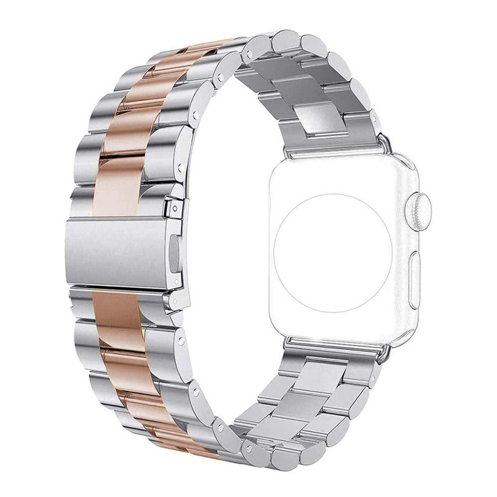Pulseira Relogio Smartwatch 3 Elos Smartband Aço Inox Inteligente Band Rosa - 2