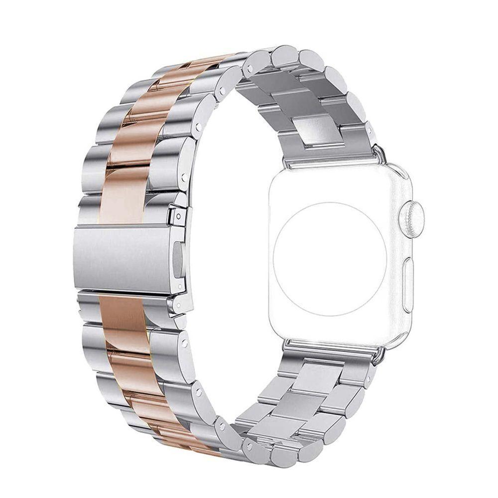 Pulseira Relogio Smartwatch 3 Elos Smartband Aço Inox Inteligente Band Rosa - 3