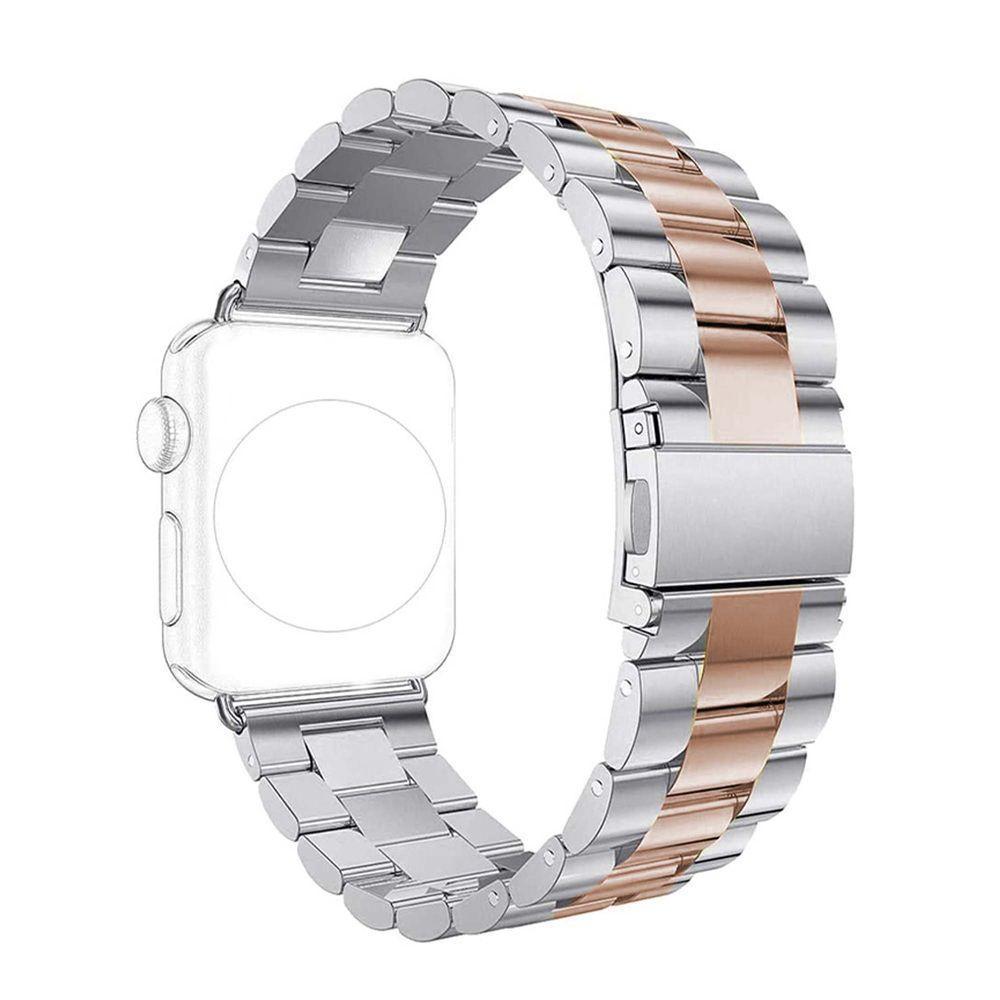 Pulseira Relogio Smartwatch 3 Elos Smartband Aço Inox Inteligente Band Rosa - 4