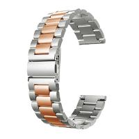 Pulseira Relogio Smartwatch 3 Elos Smartband Aço Inox Inteligente Band Rosa - 1