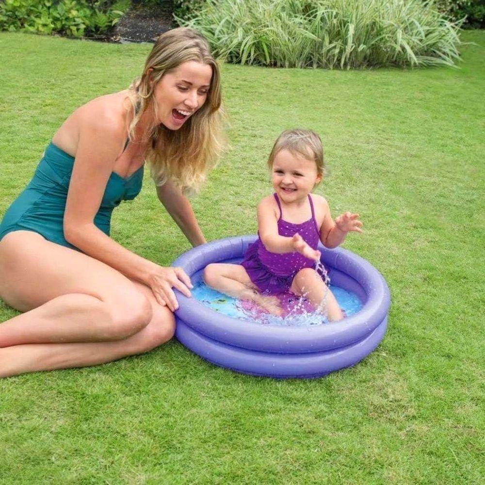 Piscina Infantil Inflável Criança 17 Litros roxo - 3